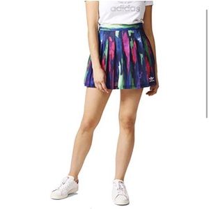 2016 ADIDAS PHARRELL WILLIAMS WOMENS LARGE WATERCOLOR CAMO PLEATED SKIRT!